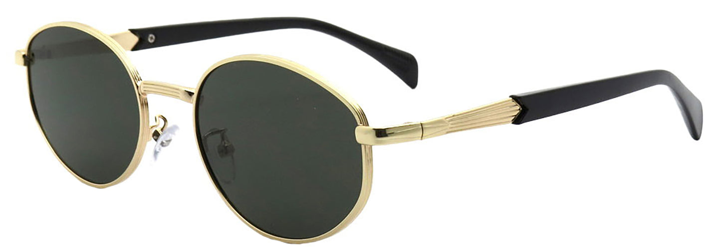 7030 -  Round Fashion Metal Sunglasses