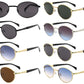 7030 -  Round Fashion Metal Sunglasses