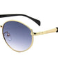 7030 -  Round Fashion Metal Sunglasses