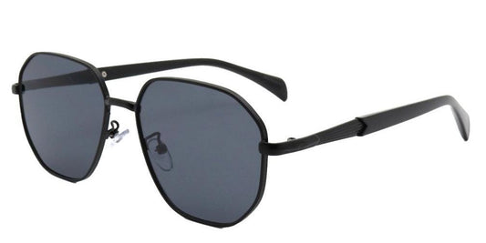 7031 - Round Geometric Metal Sunglasses