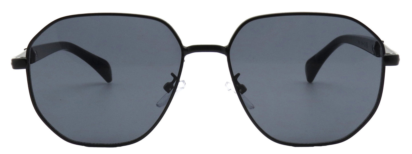 7031 - Round Geometric Metal Sunglasses