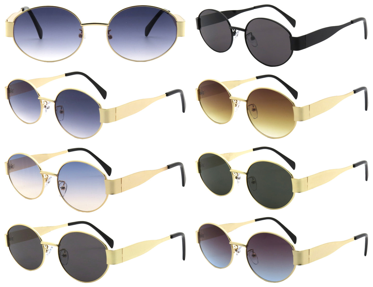 7033 - Round Metal Sunglasses