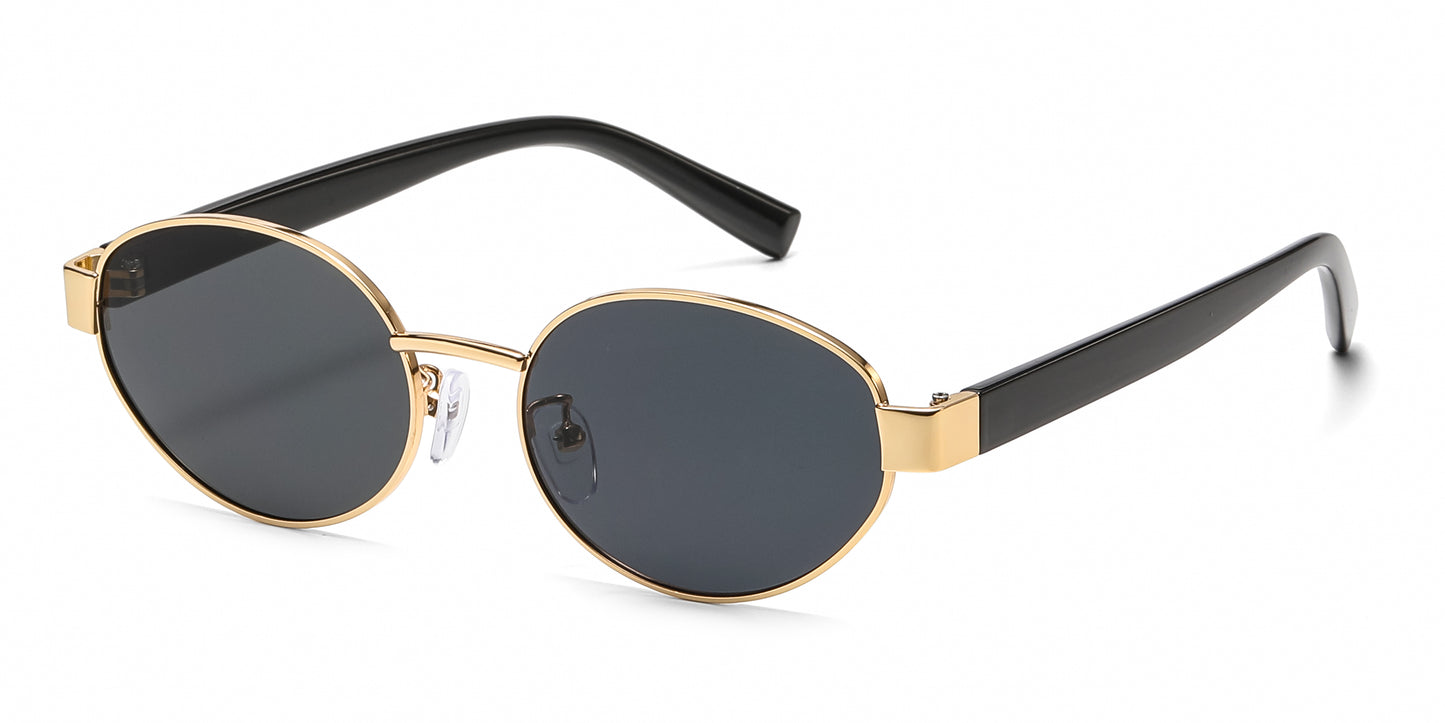 7036 - Round Fashion Metal Sunglasses