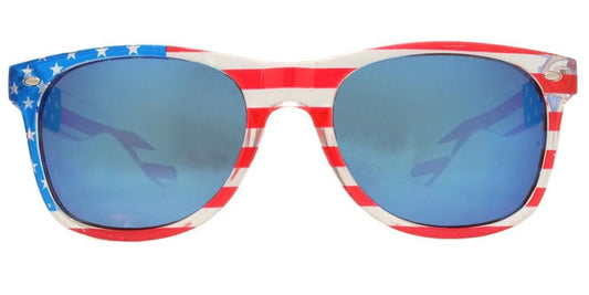 PL 7110 Flag Ice Blue- Polarized USA Flag Plastic Sunglasses