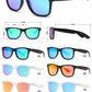 7112 ST RVC - Spring Hinge Plastic Sunglasses with Color Mirror Lens