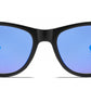7112 ST RVC - Spring Hinge Plastic Sunglasses with Color Mirror Lens