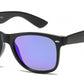 7112 ST RVC - Spring Hinge Plastic Sunglasses with Color Mirror Lens