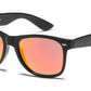 7112 ST RVC - Spring Hinge Plastic Sunglasses with Color Mirror Lens