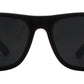 7619 Black Matte SD - Classic Sport Matt Black Plastic Sunglasses with Super Dark Lens