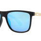 8024 Bamboo - Square Frame Bamboo Sunglasses