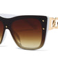 8027 - Plastic One Piece Lens Sunglasses