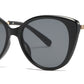 8032 - Plastic Round Cat Eye Sunglasses