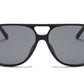 8033 - Plastic Flat Top Fashion Sunglasses