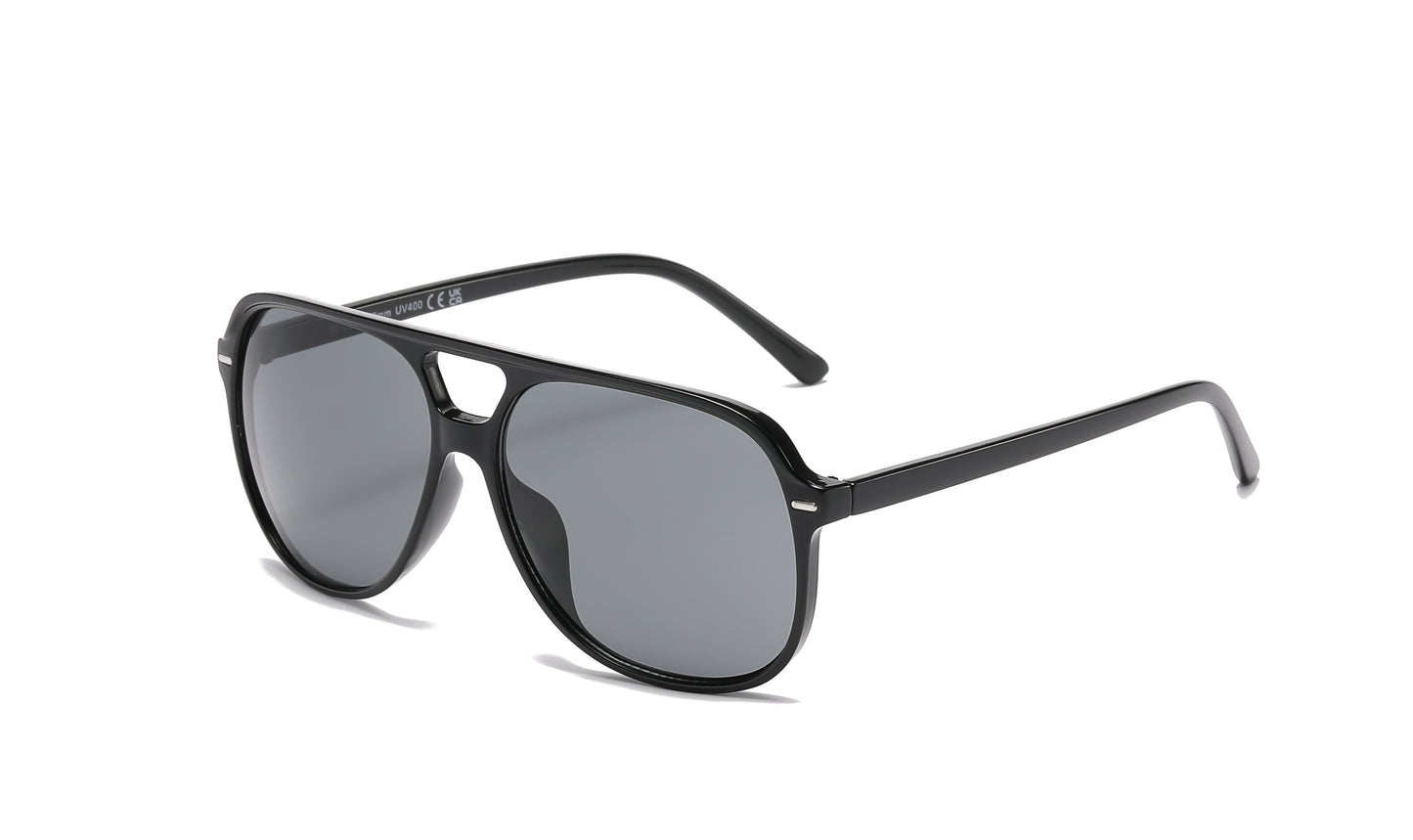 8033 - Plastic Flat Top Fashion Sunglasses