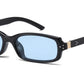 8035 - Classic Small Rectangular Women Plastic Sunglasses