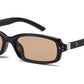 8035 - Classic Small Rectangular Women Plastic Sunglasses