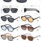 8036 - Square Aviator Plastic Sunglasses