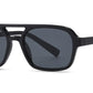 8036 - Square Aviator Plastic Sunglasses