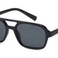 8036 - Square Aviator Plastic Sunglasses