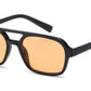 8036 - Square Aviator Plastic Sunglasses