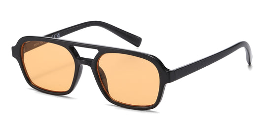 8036 - Square Aviator Plastic Sunglasses