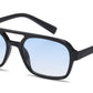 8036 - Square Aviator Plastic Sunglasses