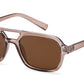 8036 - Square Aviator Plastic Sunglasses
