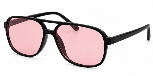 8133 Colors - Square Aviator Color Lens Plastic Sunglasses