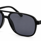 8133 Colors - Square Aviator Color Lens Plastic Sunglasses