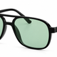 8133 Colors - Square Aviator Color Lens Plastic Sunglasses