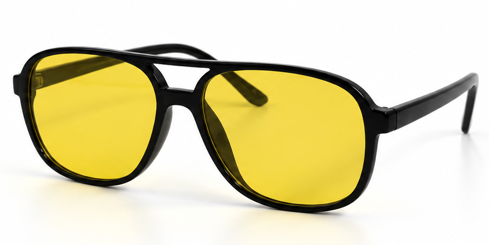 8133 Colors - Square Aviator Color Lens Plastic Sunglasses