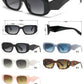 8140 - Rectangular Fashion Plastic Sunglasses