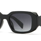 8140 - Rectangular Fashion Plastic Sunglasses