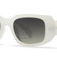 8140 - Rectangular Fashion Plastic Sunglasses