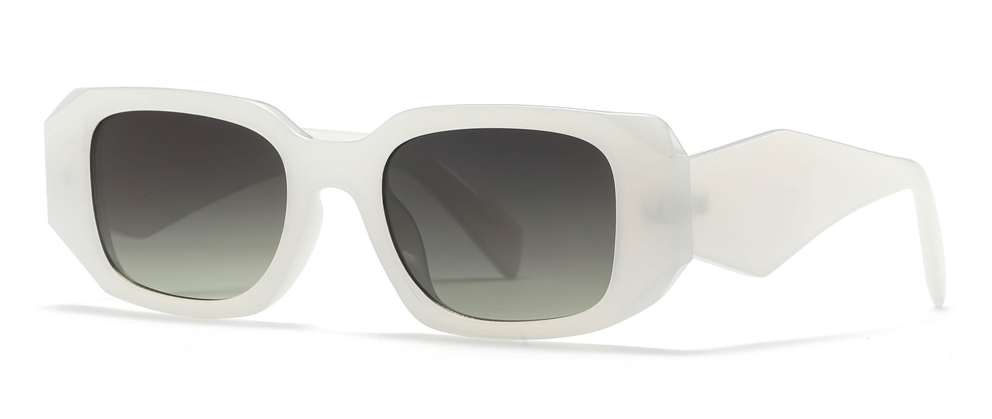 8140 - Rectangular Fashion Plastic Sunglasses