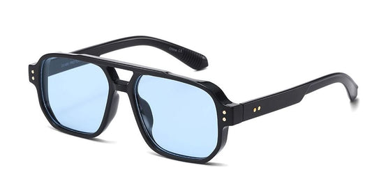 8146 - Square Aviator Plastic Sunglasses
