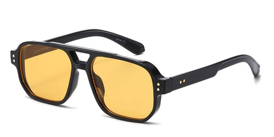 8146 - Square Aviator Plastic Sunglasses