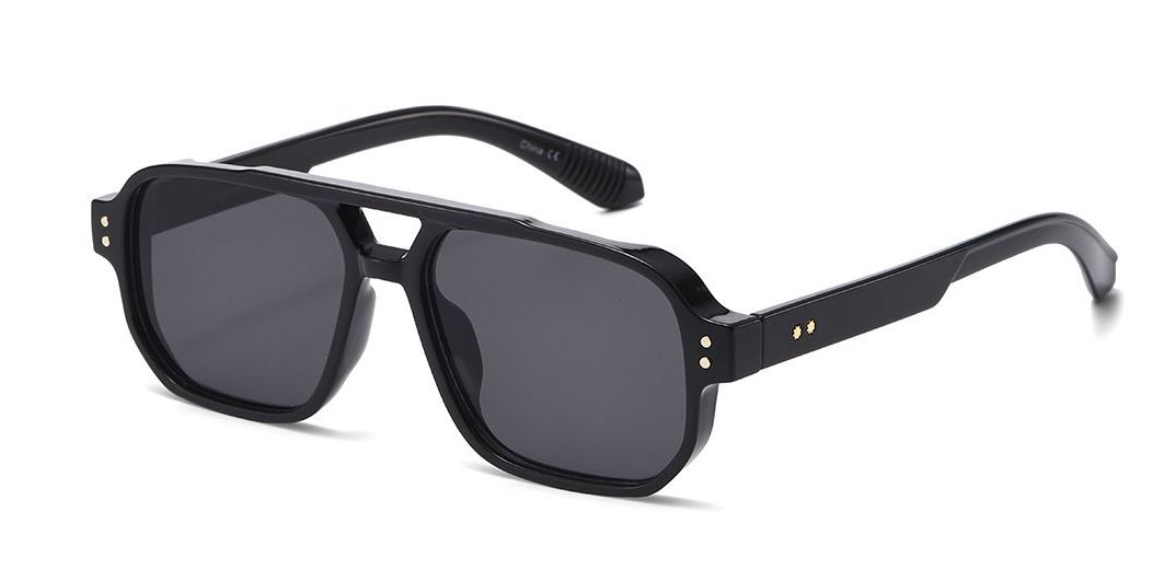 8146 - Square Aviator Plastic Sunglasses