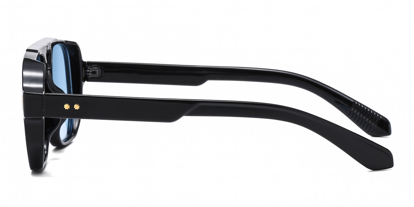 8146 - Square Aviator Plastic Sunglasses