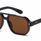 8146 - Square Aviator Plastic Sunglasses