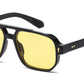 8146 - Square Aviator Plastic Sunglasses
