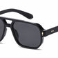 8146 - Square Aviator Plastic Sunglasses