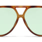 8150 - Oversized Thick Aviator Plastic Sunglasses