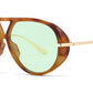 8150 - Oversized Thick Aviator Plastic Sunglasses