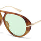 8150 - Oversized Thick Aviator Plastic Sunglasses