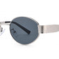 8151 - Oval Fashion Metal Sunglasses