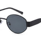 8151 - Oval Fashion Metal Sunglasses