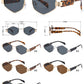 8154 - Hexagon Retro Metal Sunglasses