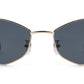 8154 - Hexagon Retro Metal Sunglasses