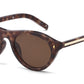 8155 - Geometric Cat Eye Plastic Sunglasses
